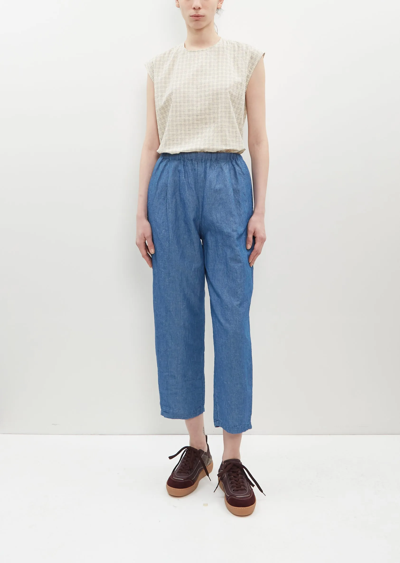 Denim Pull On Trousers sold by La Garconne