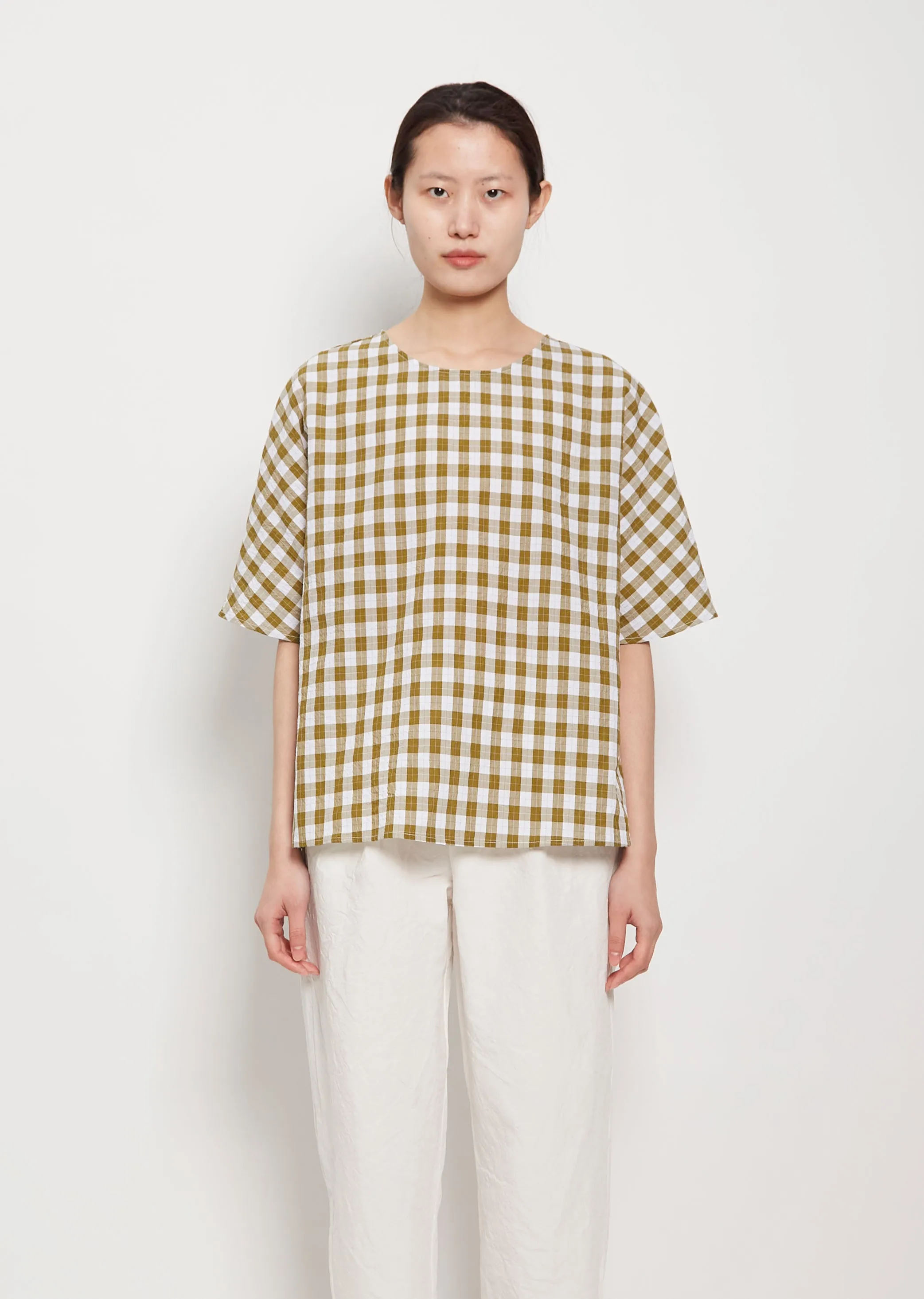 Half Sleeve Cotton Pullover Shirt sold by La Garconne