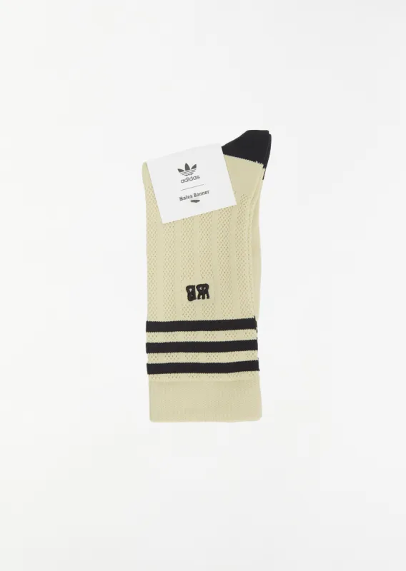 WB Socks — Sandy Beige / Black sold by La Garconne