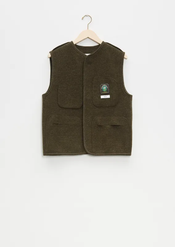 Walker Wool Gilet Utility sold by La Garconne