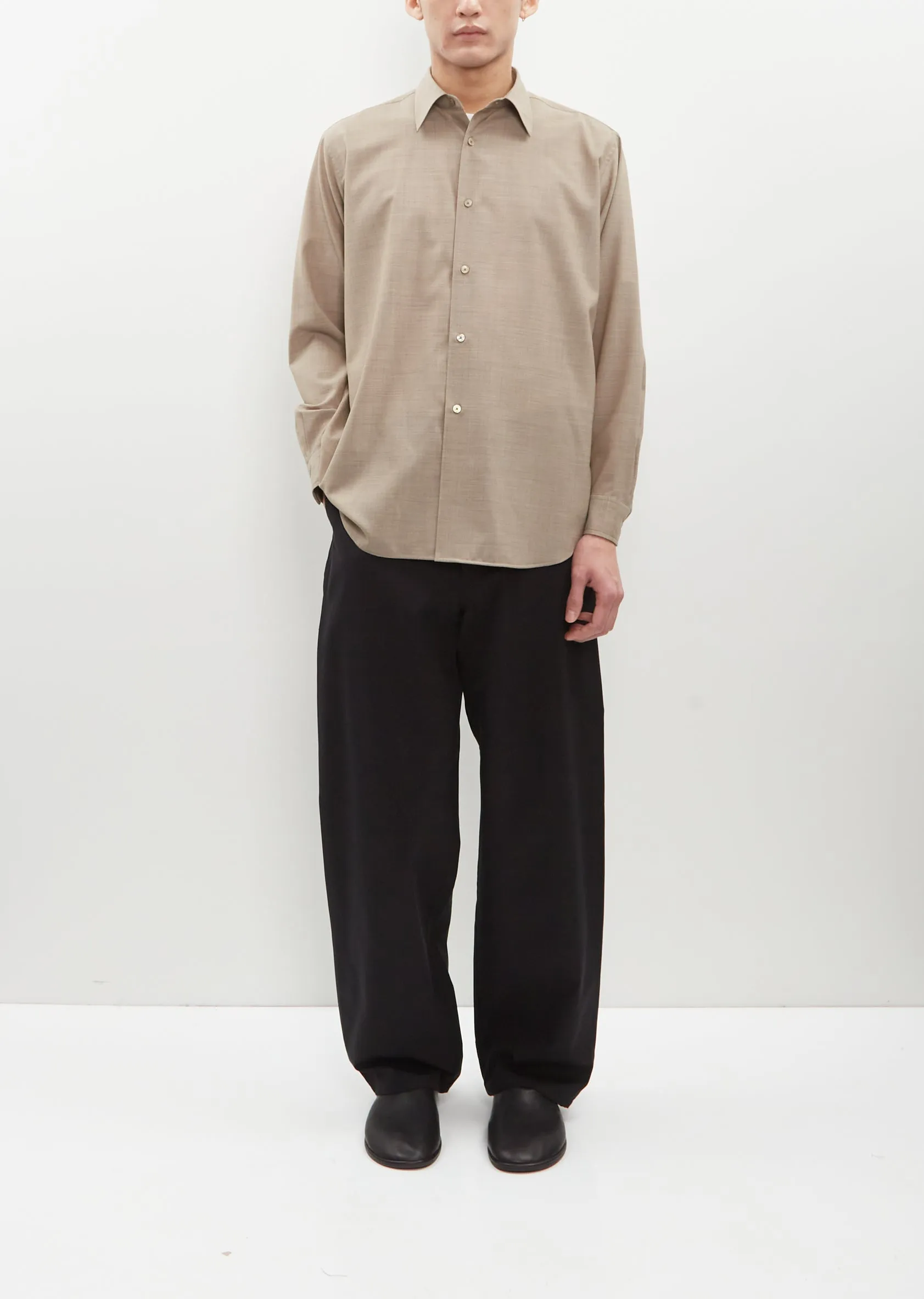 Super Fine Tropical Wool Shirt sold by La Garconne product image thumbnail 4