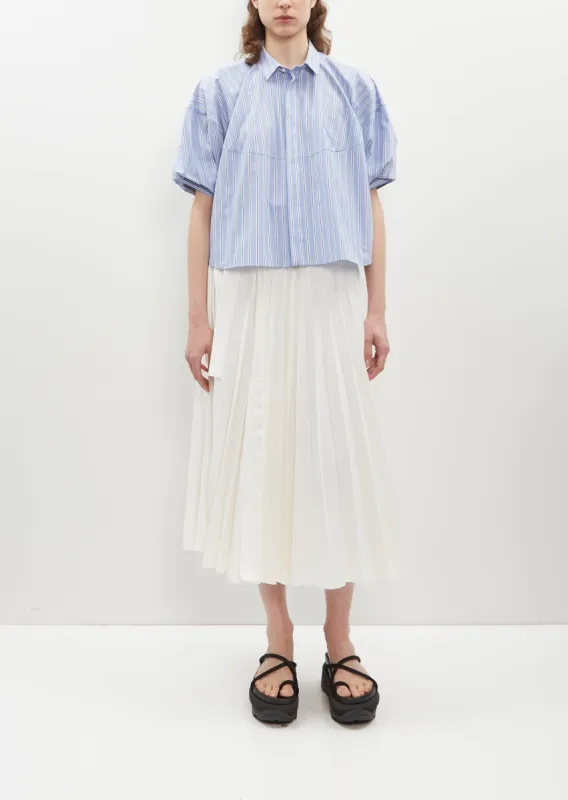 Denim Pleated Skirt made by Sacai
