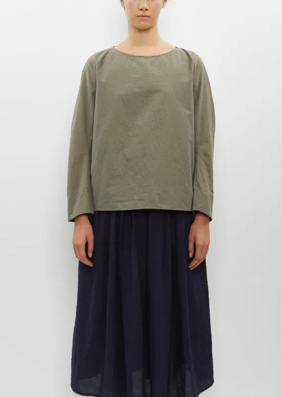 Cotton and Silk Plain Shirt sold by La Garconne