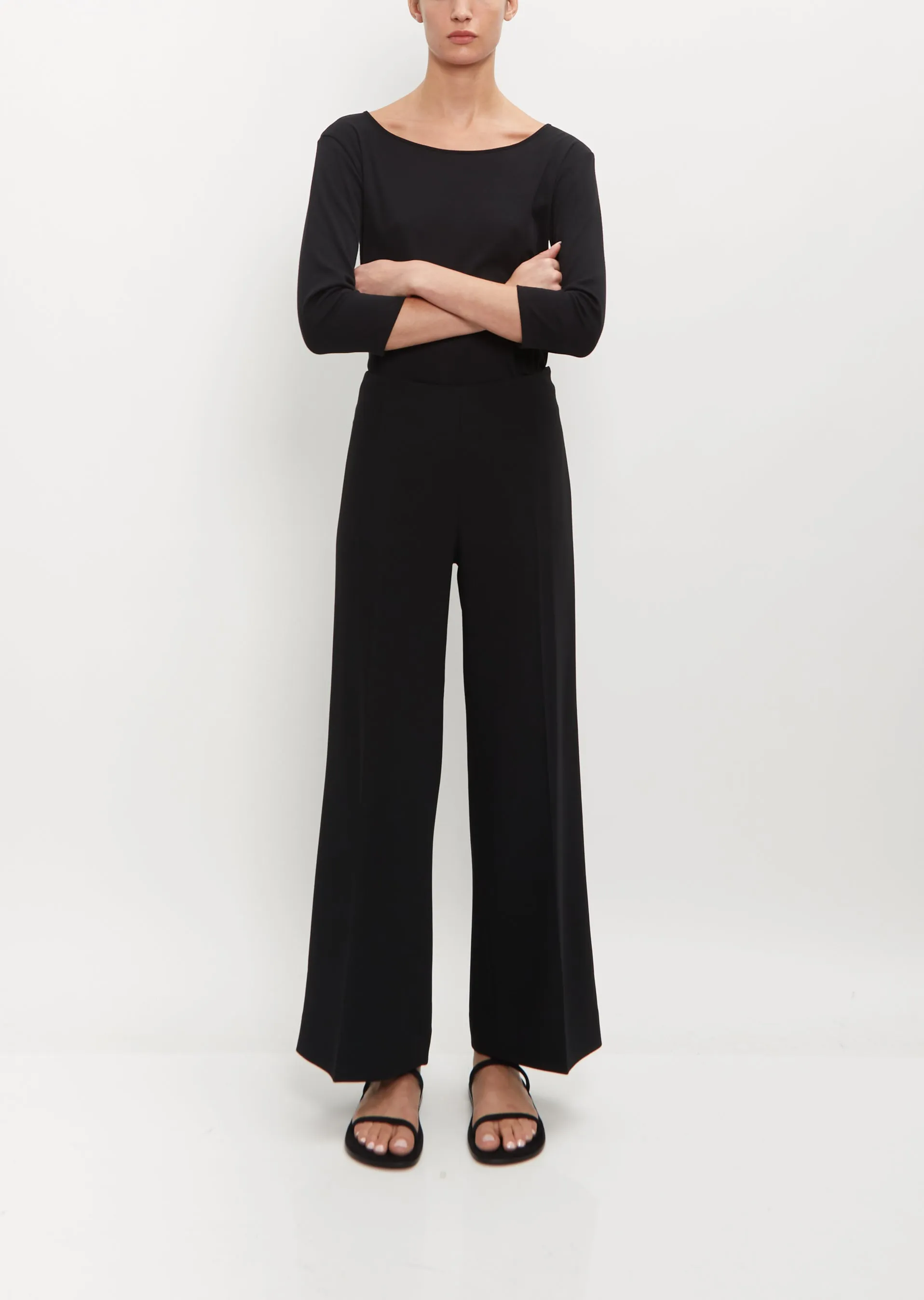 Clean Wide Trousers sold by La Garconne product image thumbnail 2