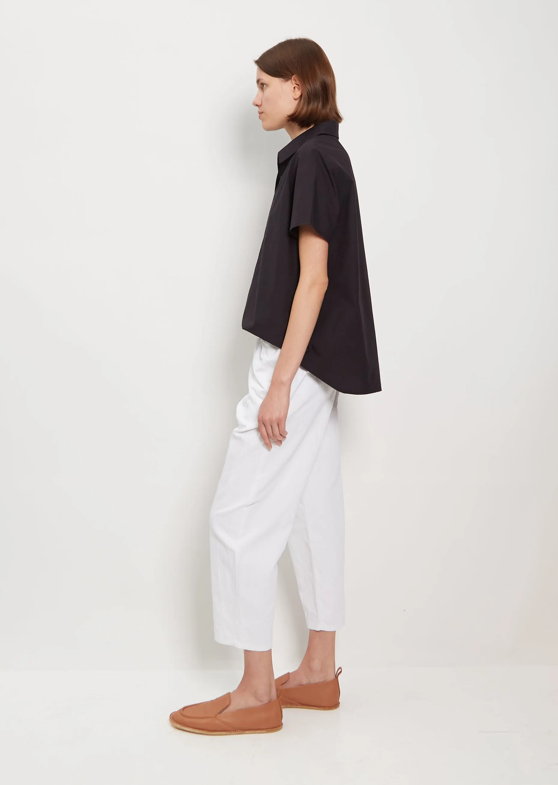Tapered Pullon Trousers — White sold by La Garconne product image thumbnail 2