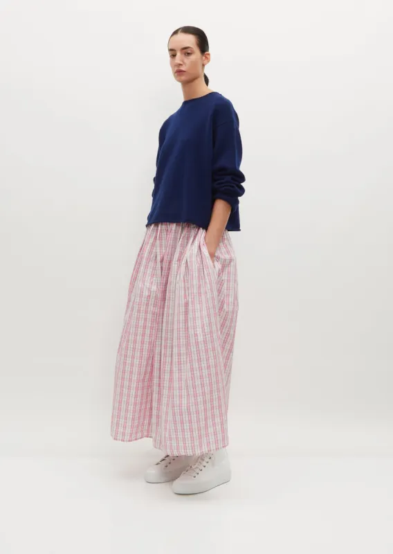 Shea Pleated Midi Skirt - Pink sold by La Garconne
