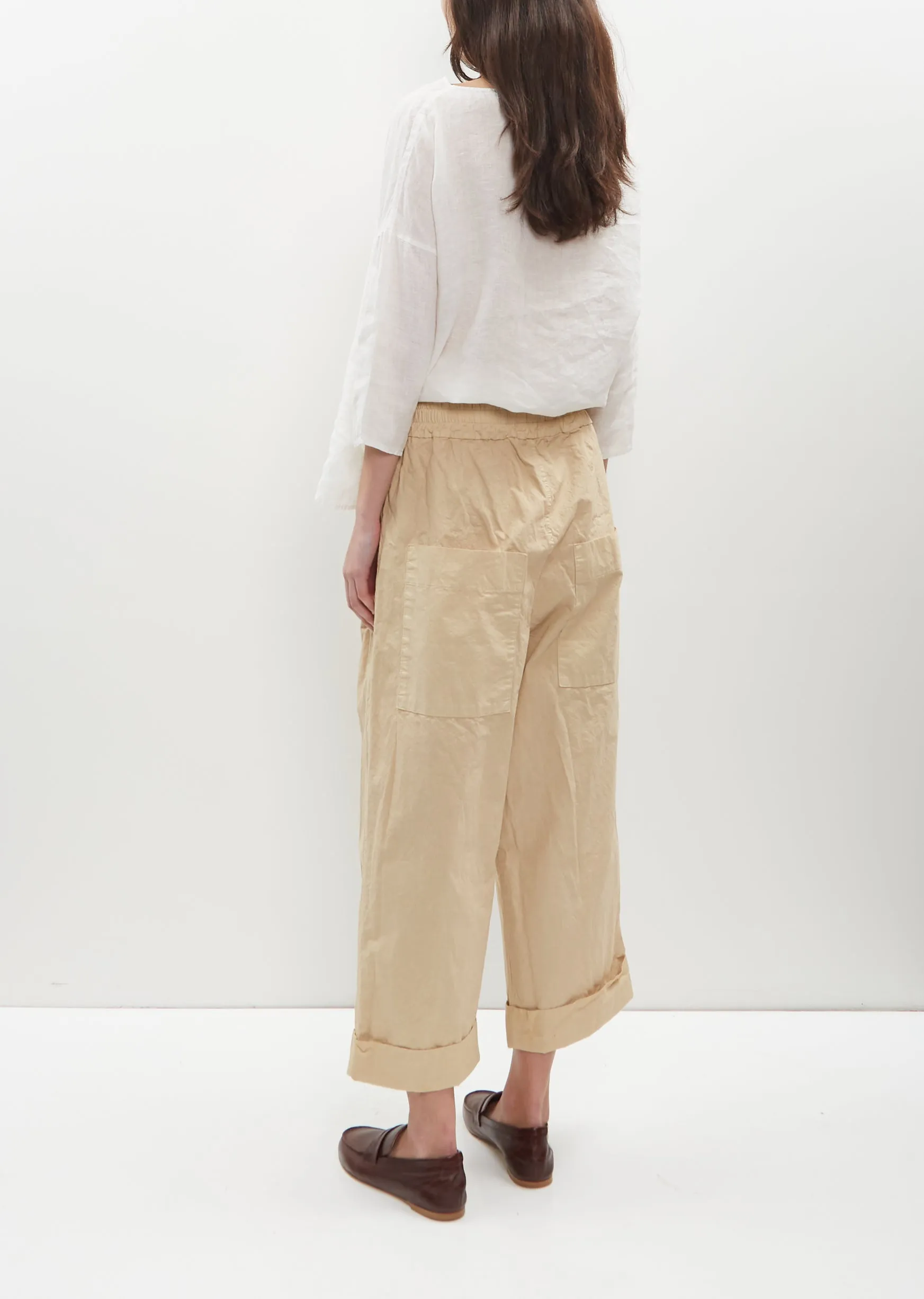 Bragoni Cotton Canvas Pants — Cream sold by La Garconne product image thumbnail 3