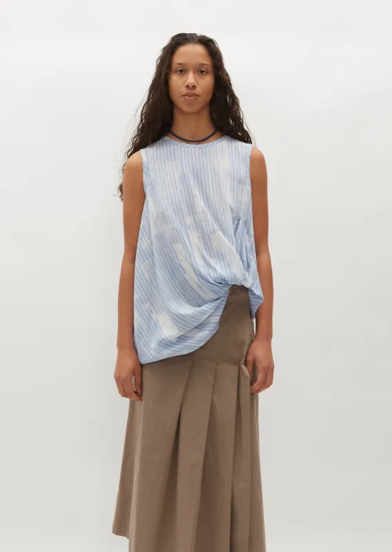 Open Front Drape Blouse sold by La Garconne