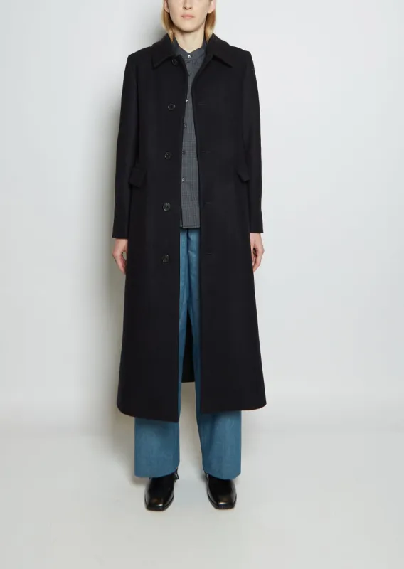 Wool Blend Pygora Coat sold by La Garconne