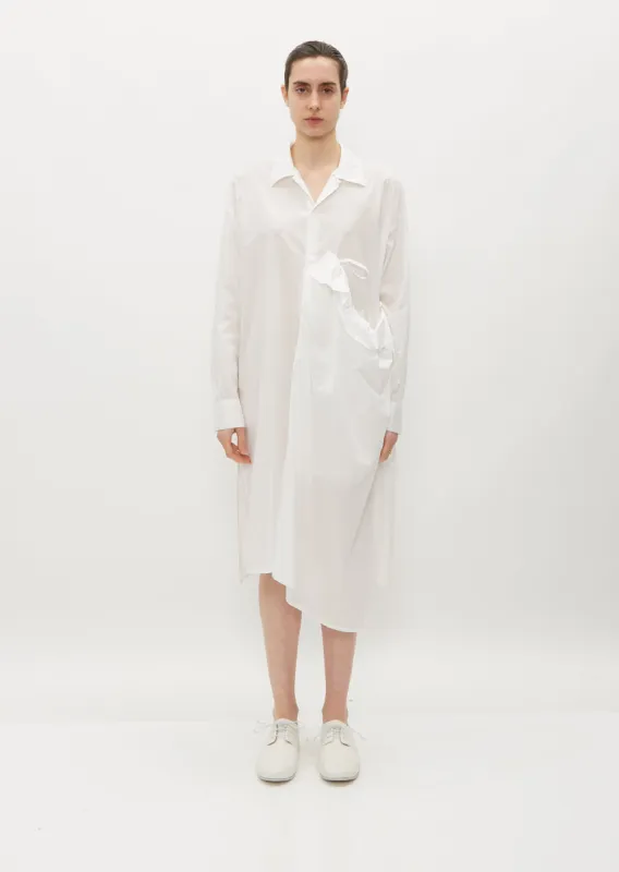 Asymmetric Gathered Dress sold by La Garconne