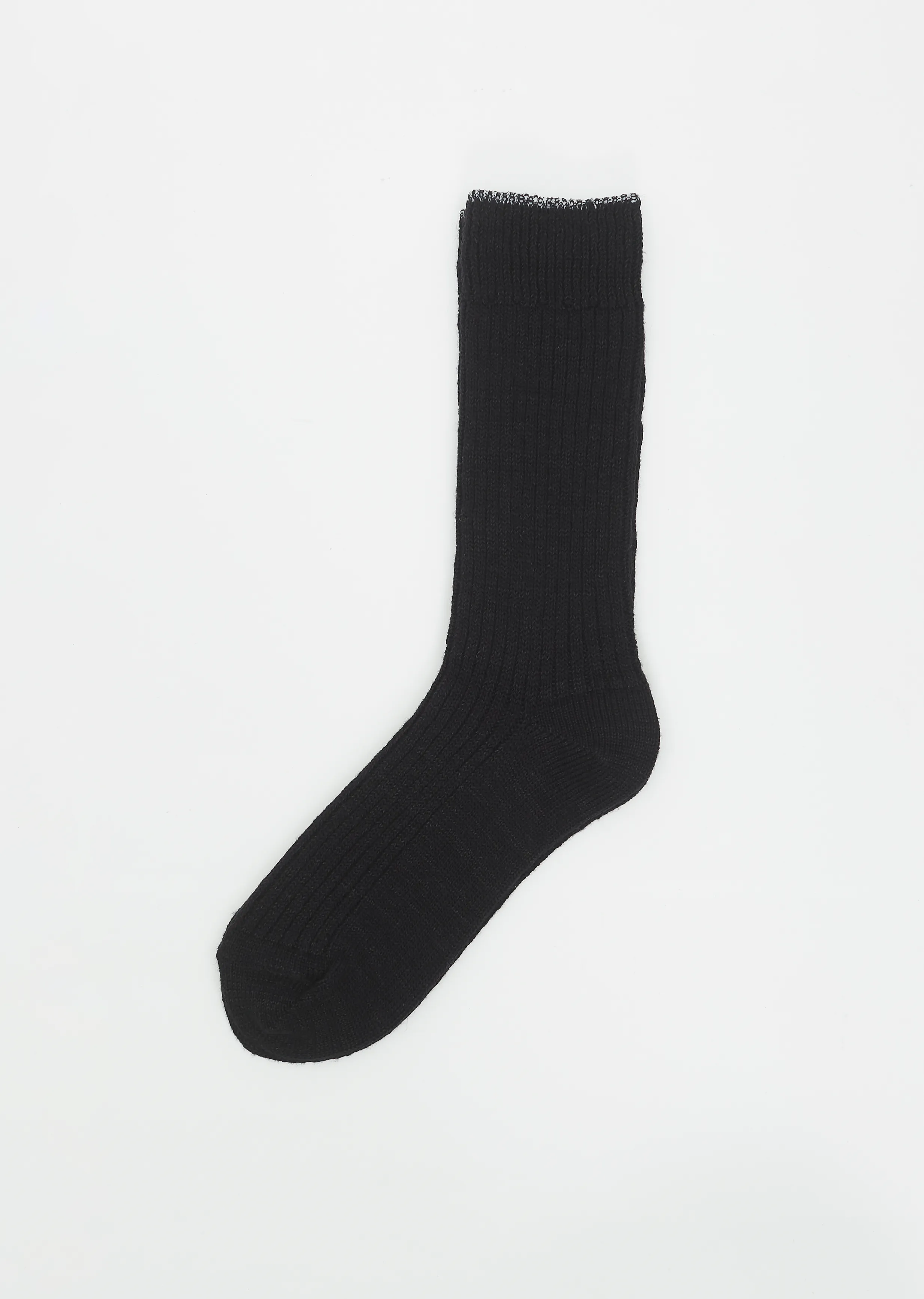 2x1 Rib Socks — Black sold by La Garconne