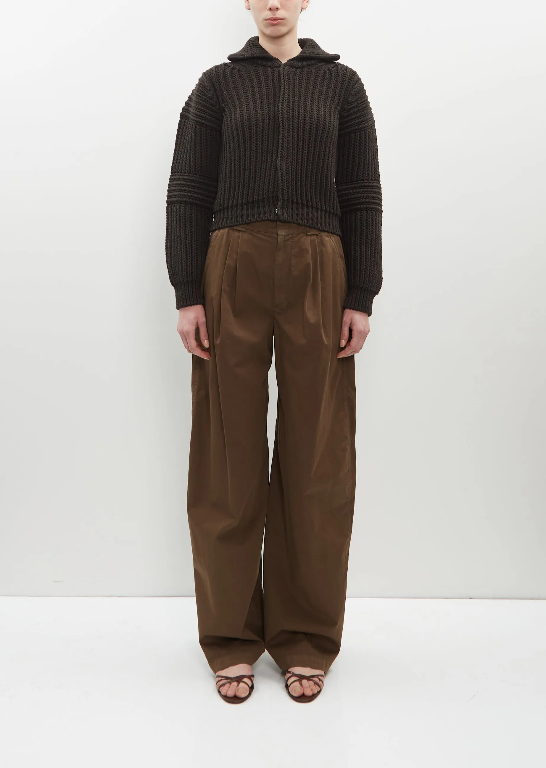 Cotton Wide Leg Pants sold by La Garconne