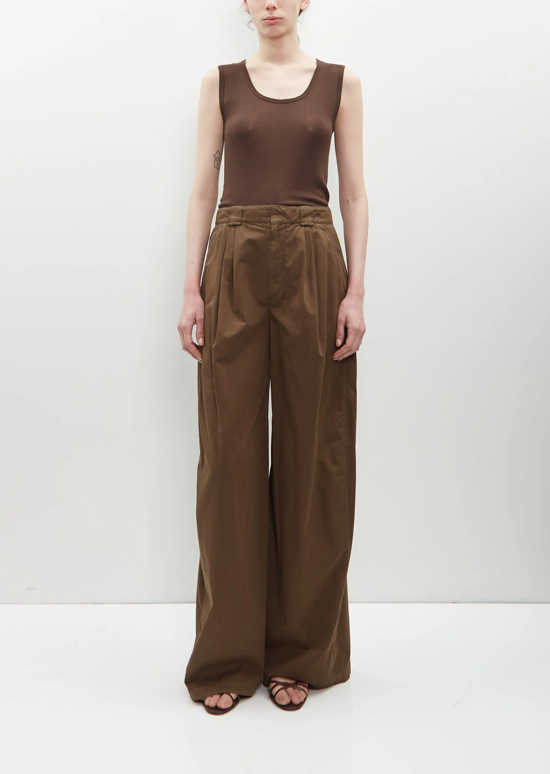 Cotton Wide Leg Pants sold by La Garconne product image thumbnail 4