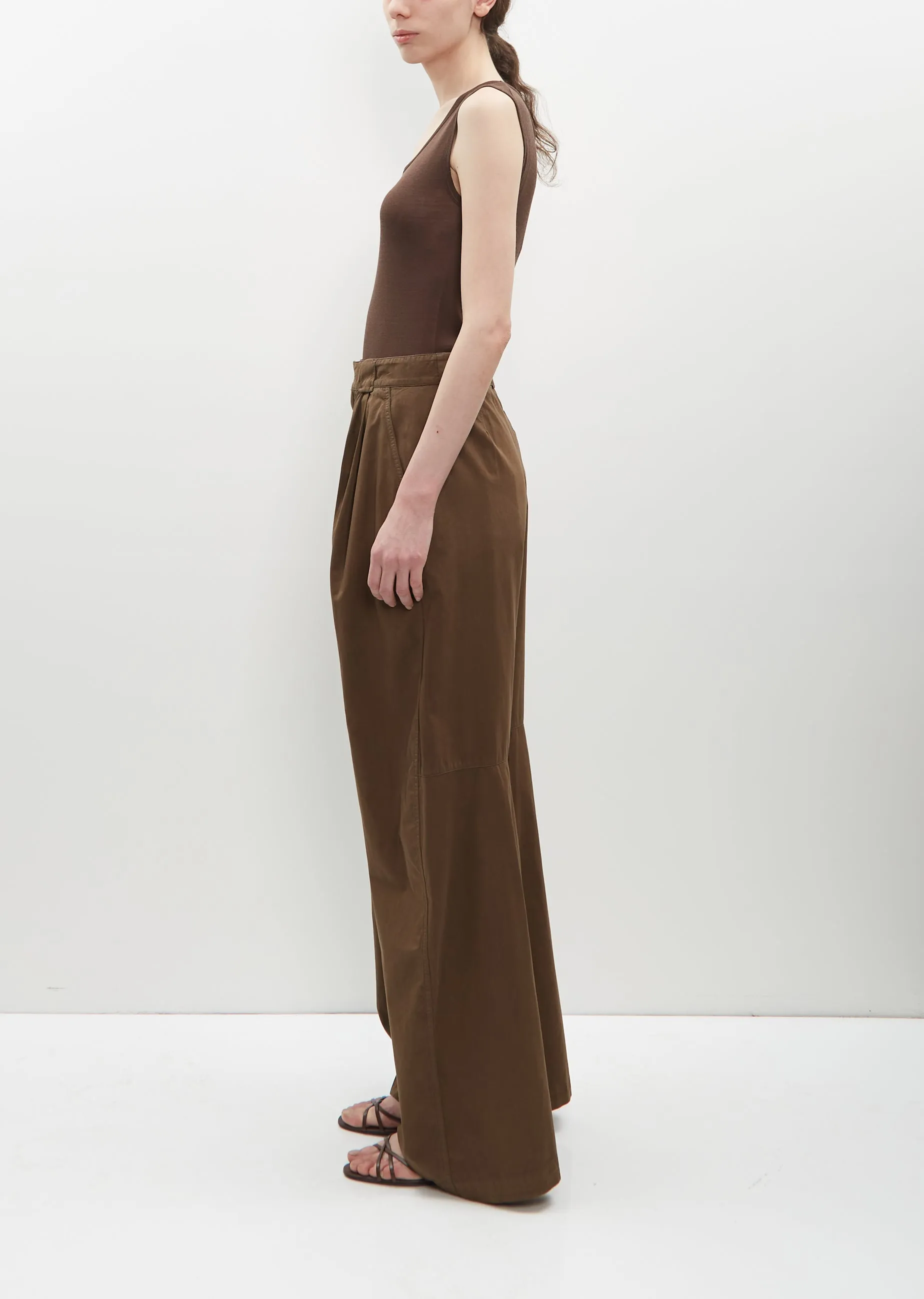 Cotton Wide Leg Pants sold by La Garconne product image thumbnail 5