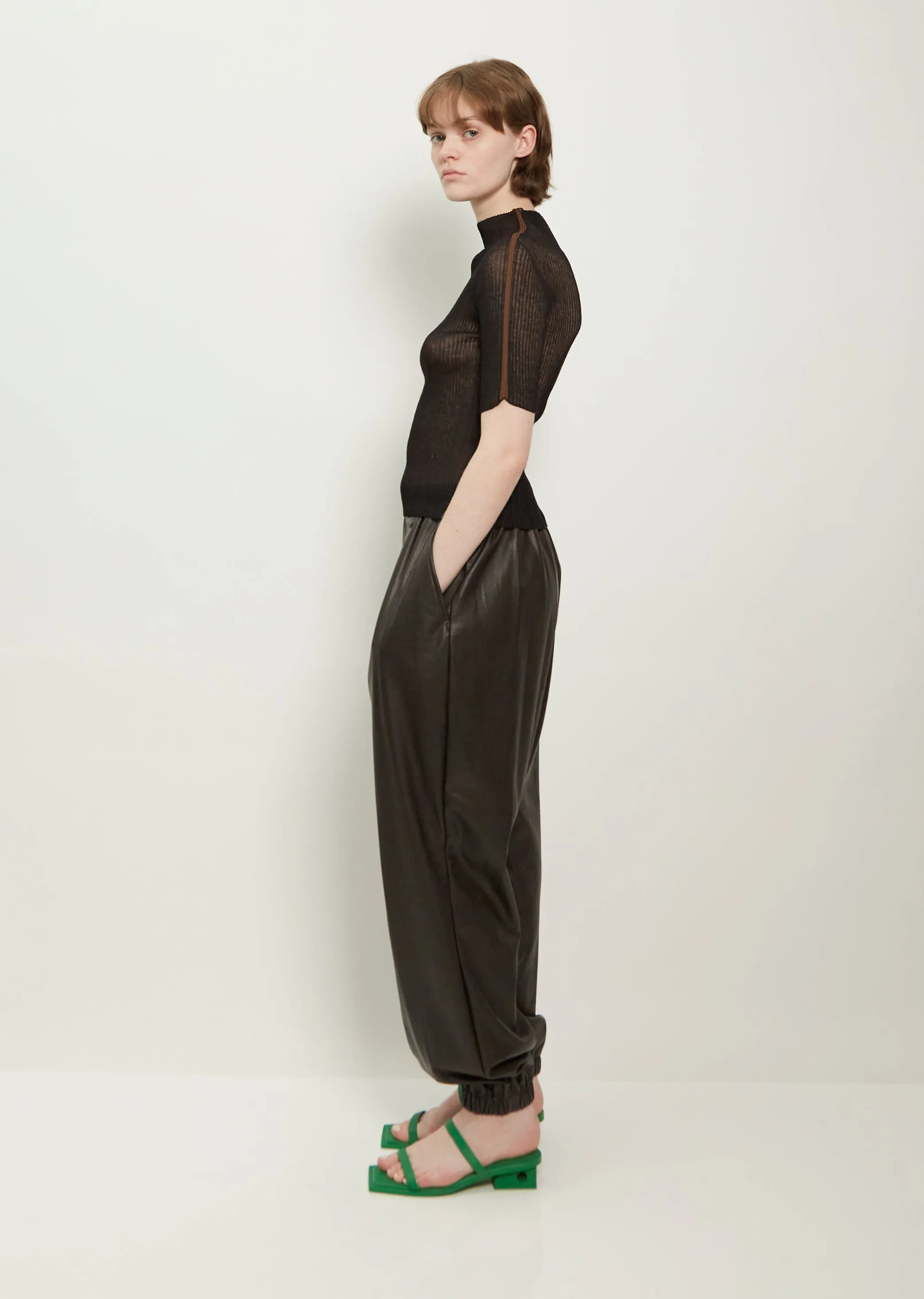 Sheer Heather Knit Top sold by La Garconne product image thumbnail 2