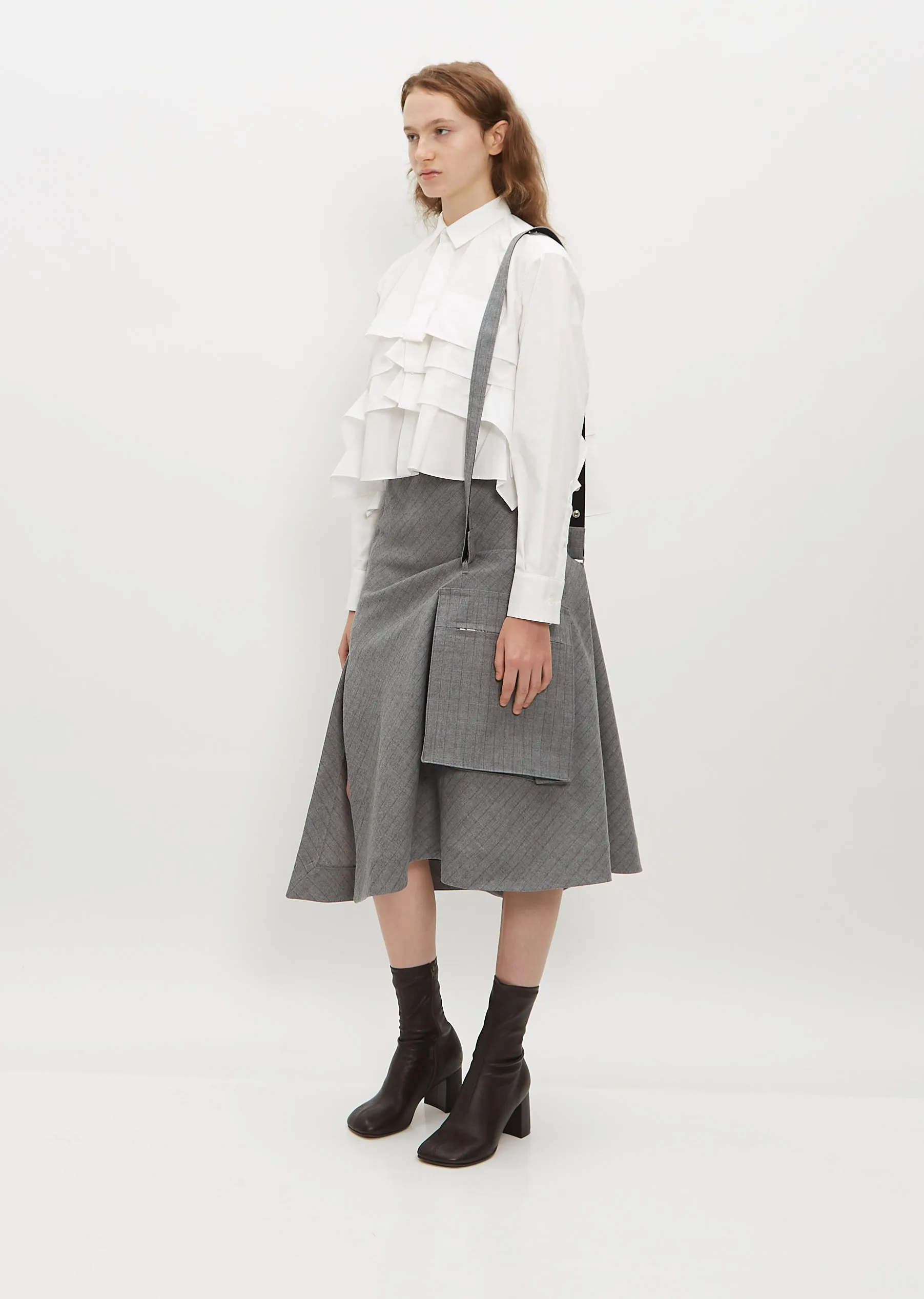 Oversized Pocket Striped Skirt sold by La Garconne product image thumbnail 4