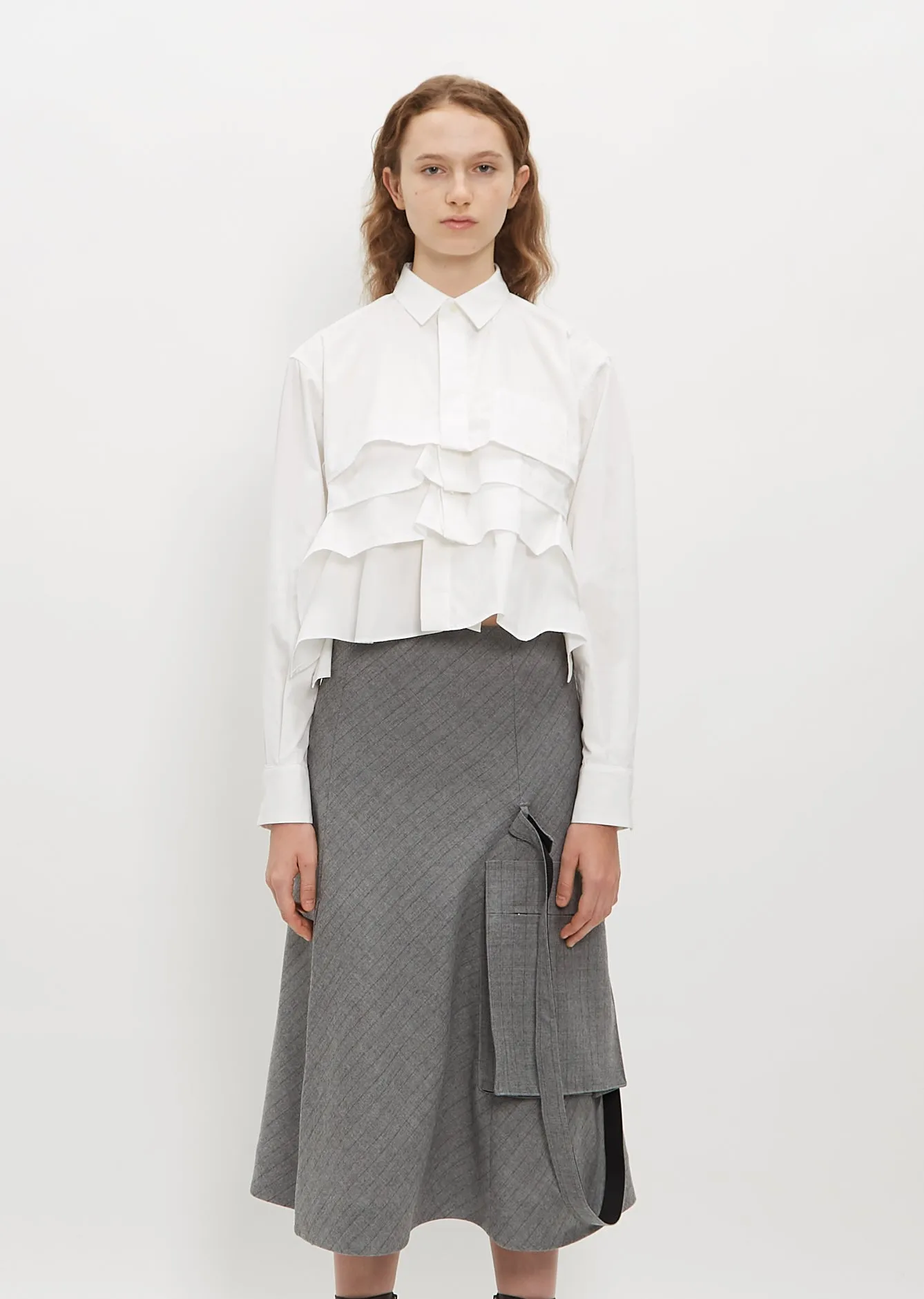 Oversized Pocket Striped Skirt sold by La Garconne product image thumbnail 5