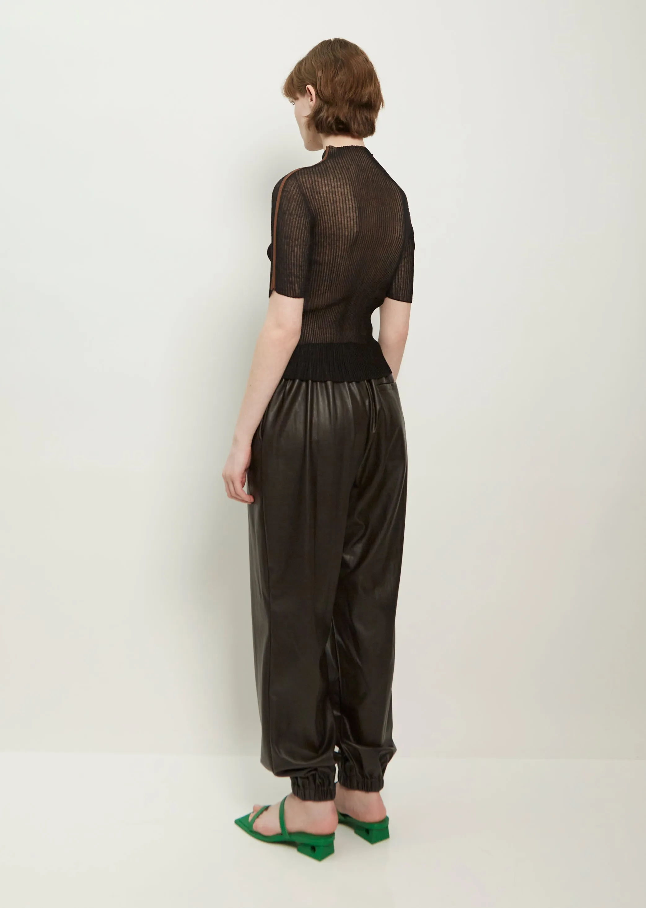 Sheer Heather Knit Top sold by La Garconne product image thumbnail 3