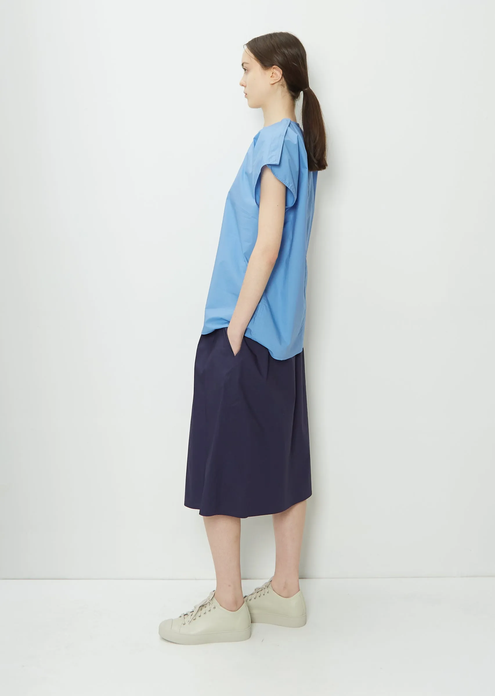 Bess Cotton Poplin Top — Blue Sky sold by La Garconne product image thumbnail 3