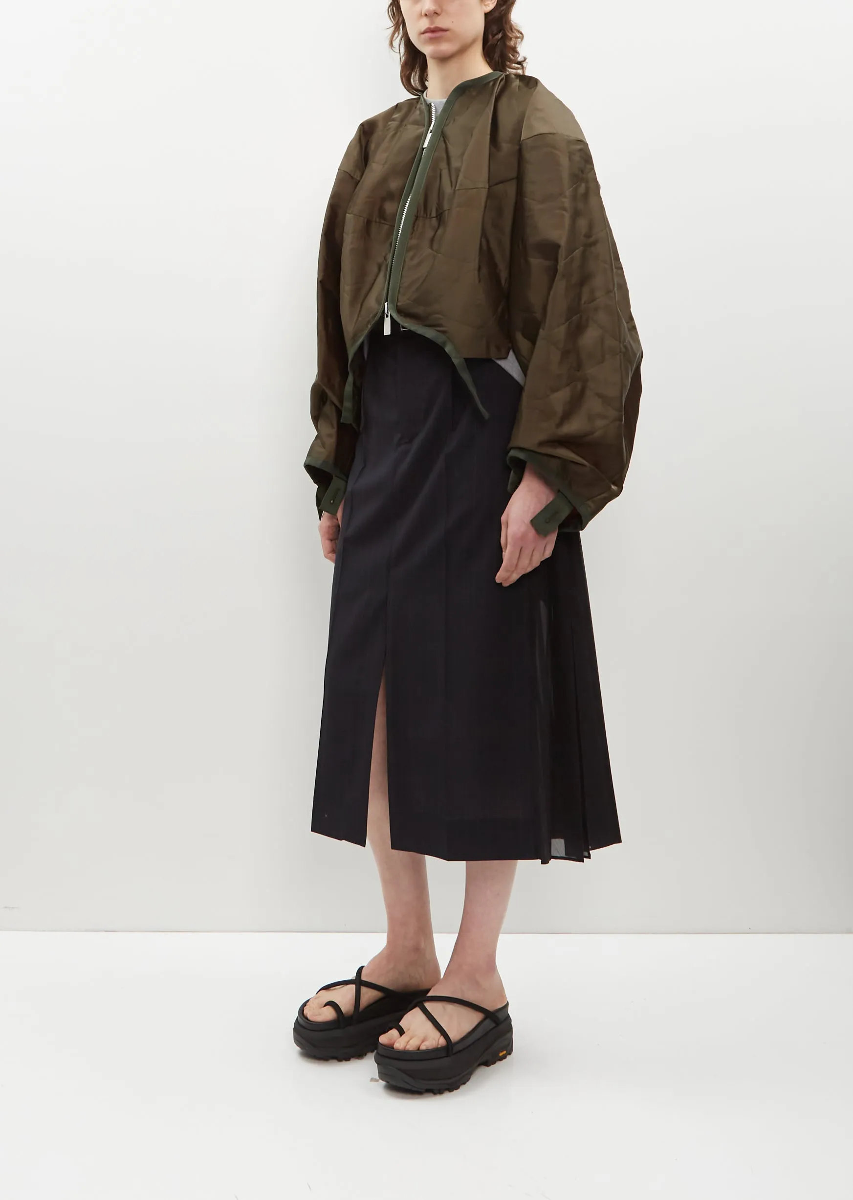 Satin Quilted Blouson sold by La Garconne product image thumbnail 4