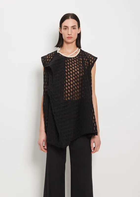 Dot Jacquard Cotton Blend Top made by Junya Watanabe