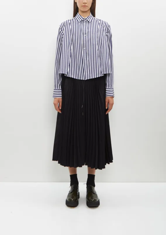 Technical Jersey Skirt — Black sold by La Garconne