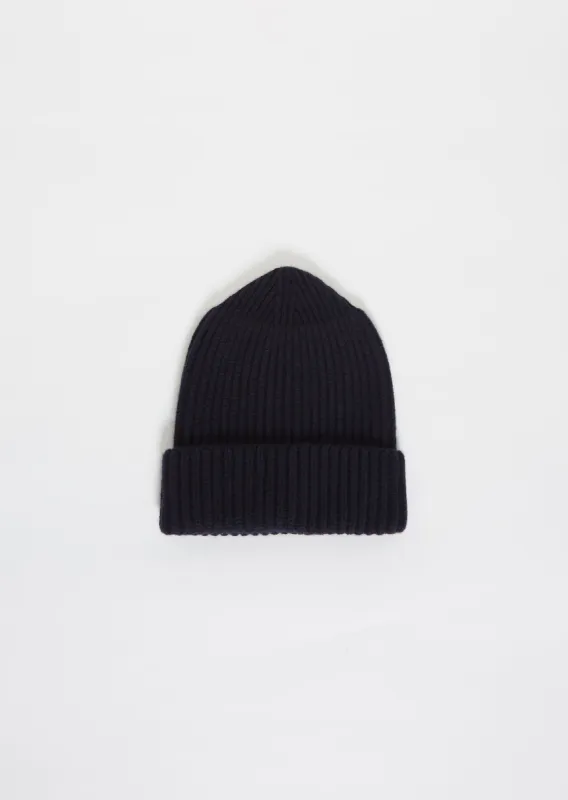 Cashmere Iga Hat — Navy sold by La Garconne
