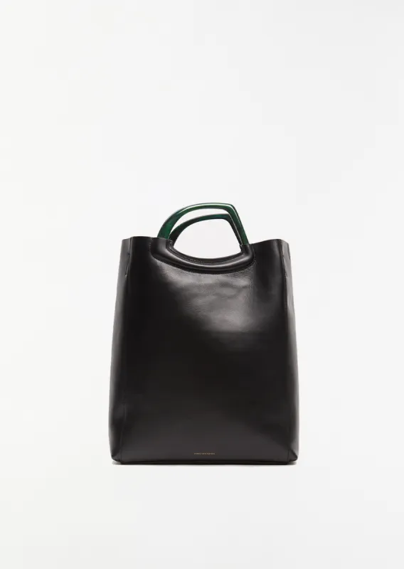 Tall Leather Tote sold by La Garconne