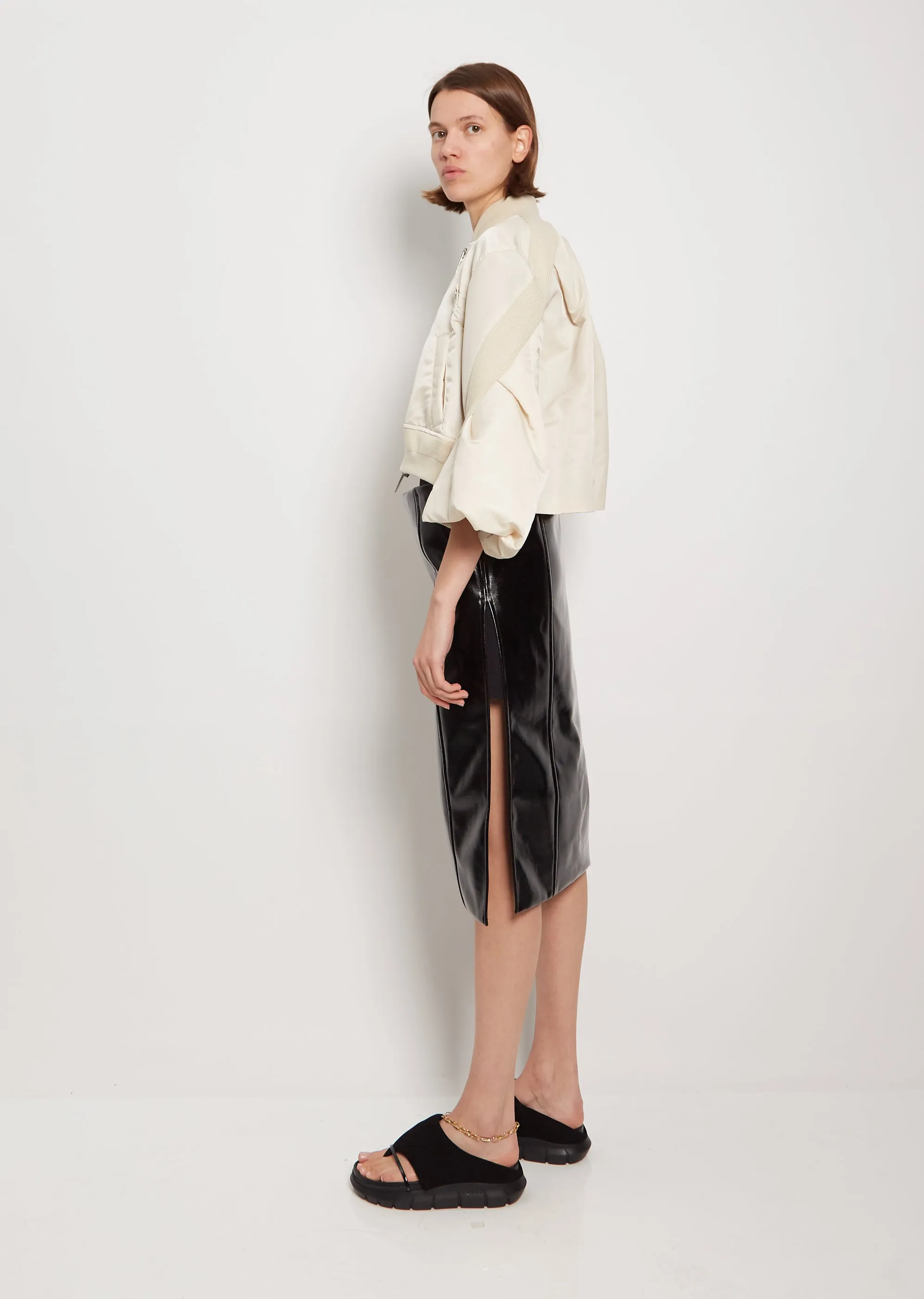 Nylon Twill Blouson — Ivory sold by La Garconne product image thumbnail 2