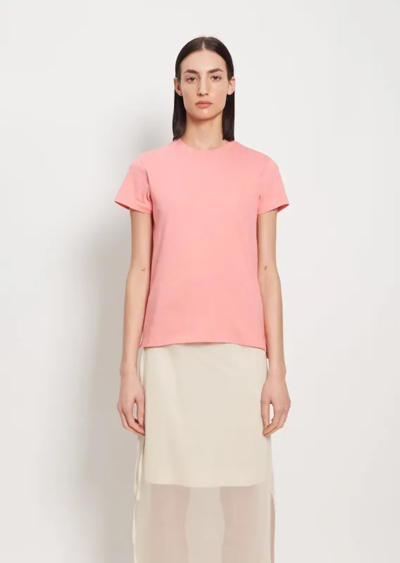 Seamless Short Sleeve Tee — Pink sold by La Garconne