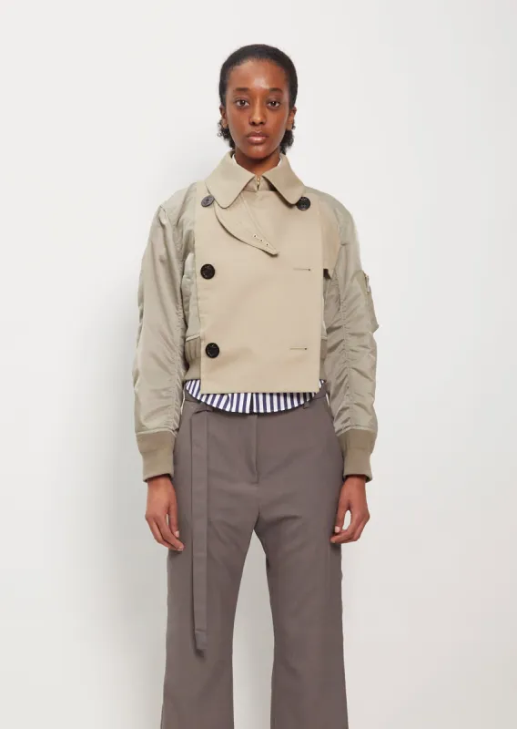 Nylon Twill Blouson Jacket sold by La Garconne