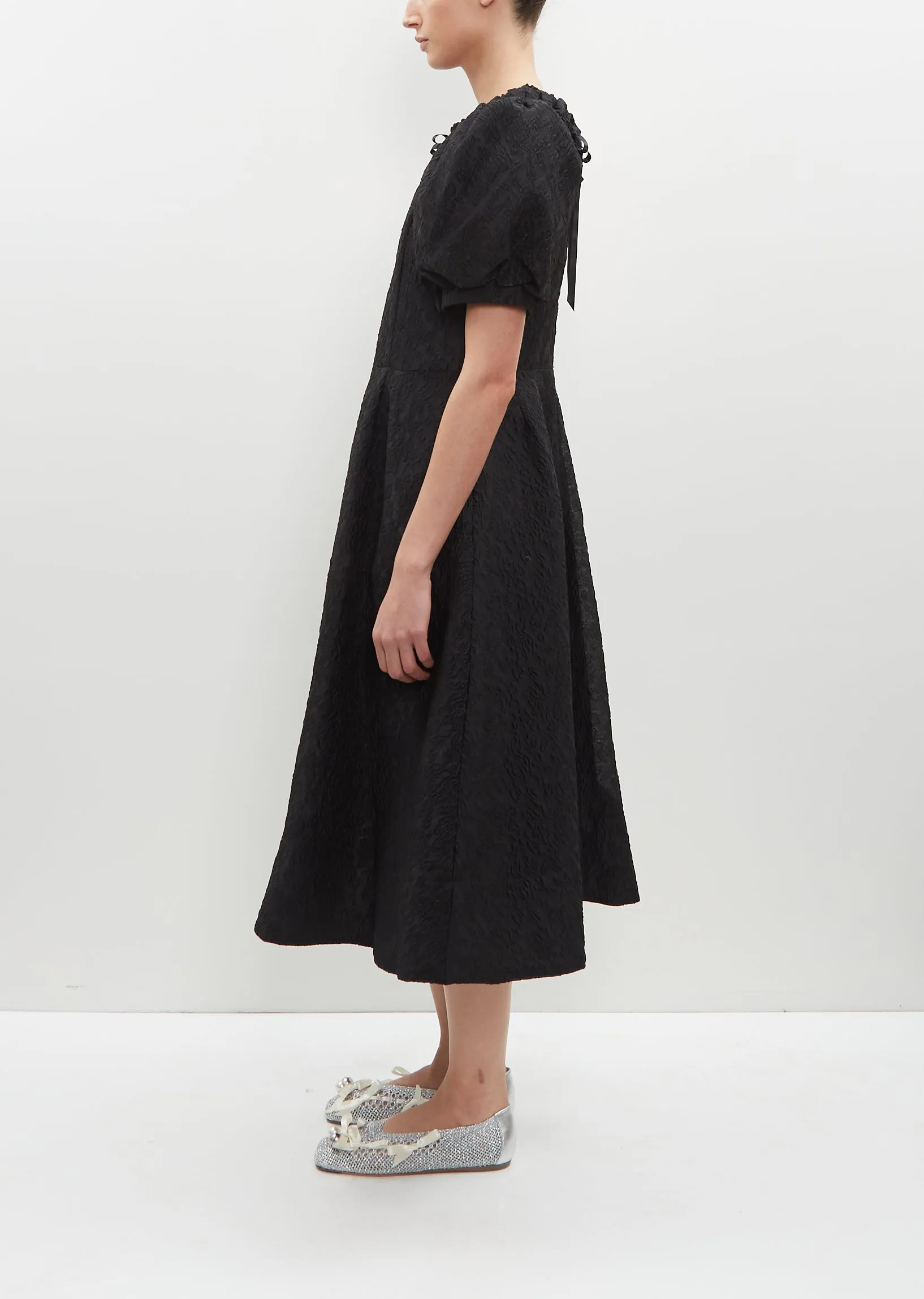 Puff Sleeve Shoulder Dress sold by La Garconne product image thumbnail 2