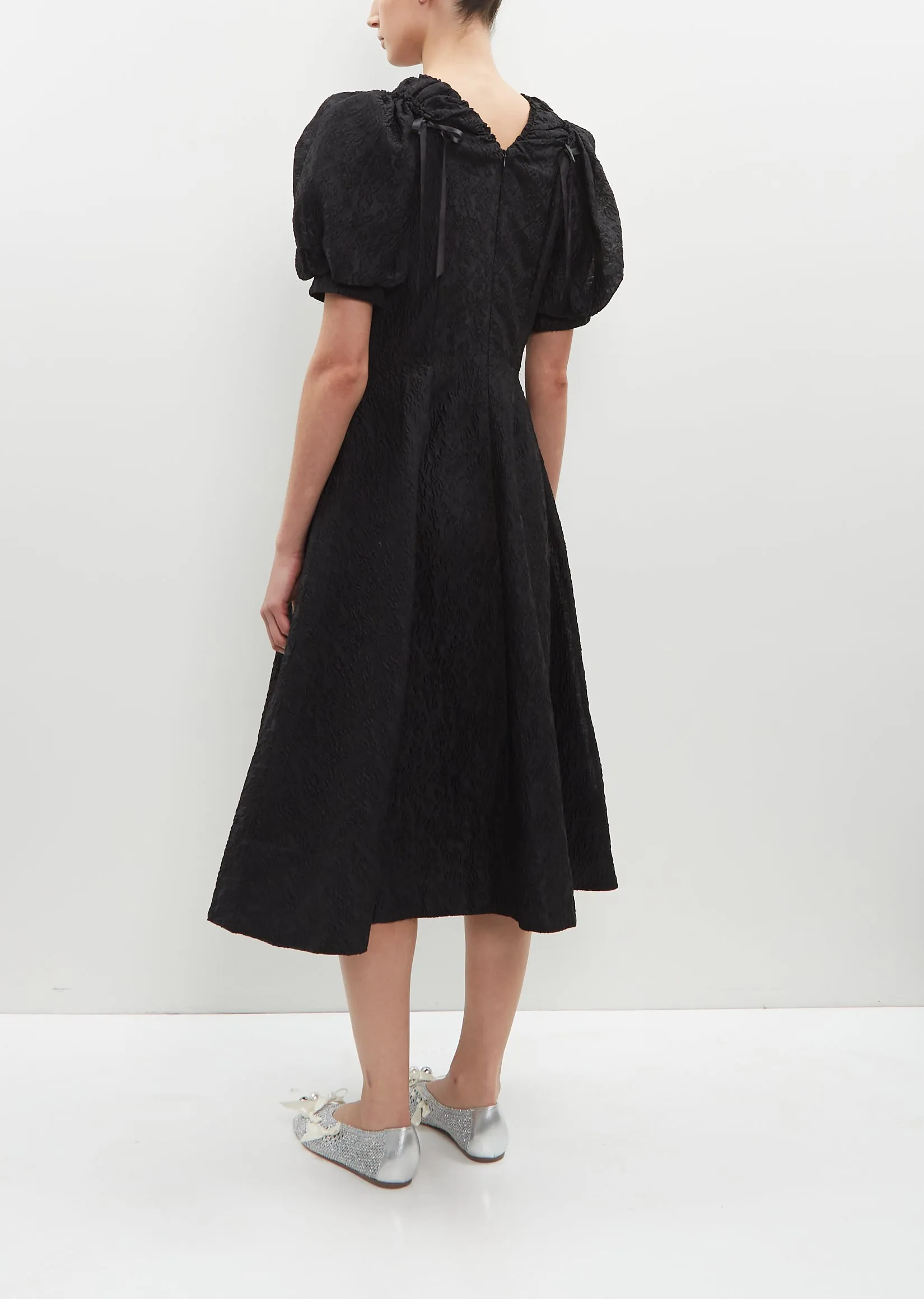 Puff Sleeve Shoulder Dress sold by La Garconne product image thumbnail 3