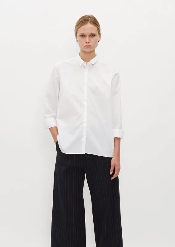Loose Tyrol Shirt — White sold by La Garconne