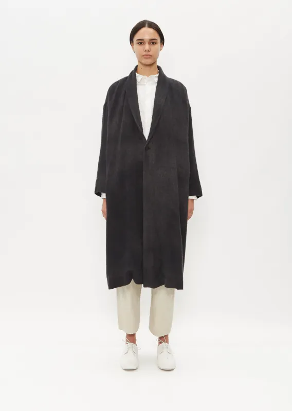 Hand Dye Cashmere Duster Coat sold by La Garconne