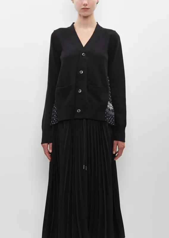 Pattern Knit Cardigan sold by La Garconne