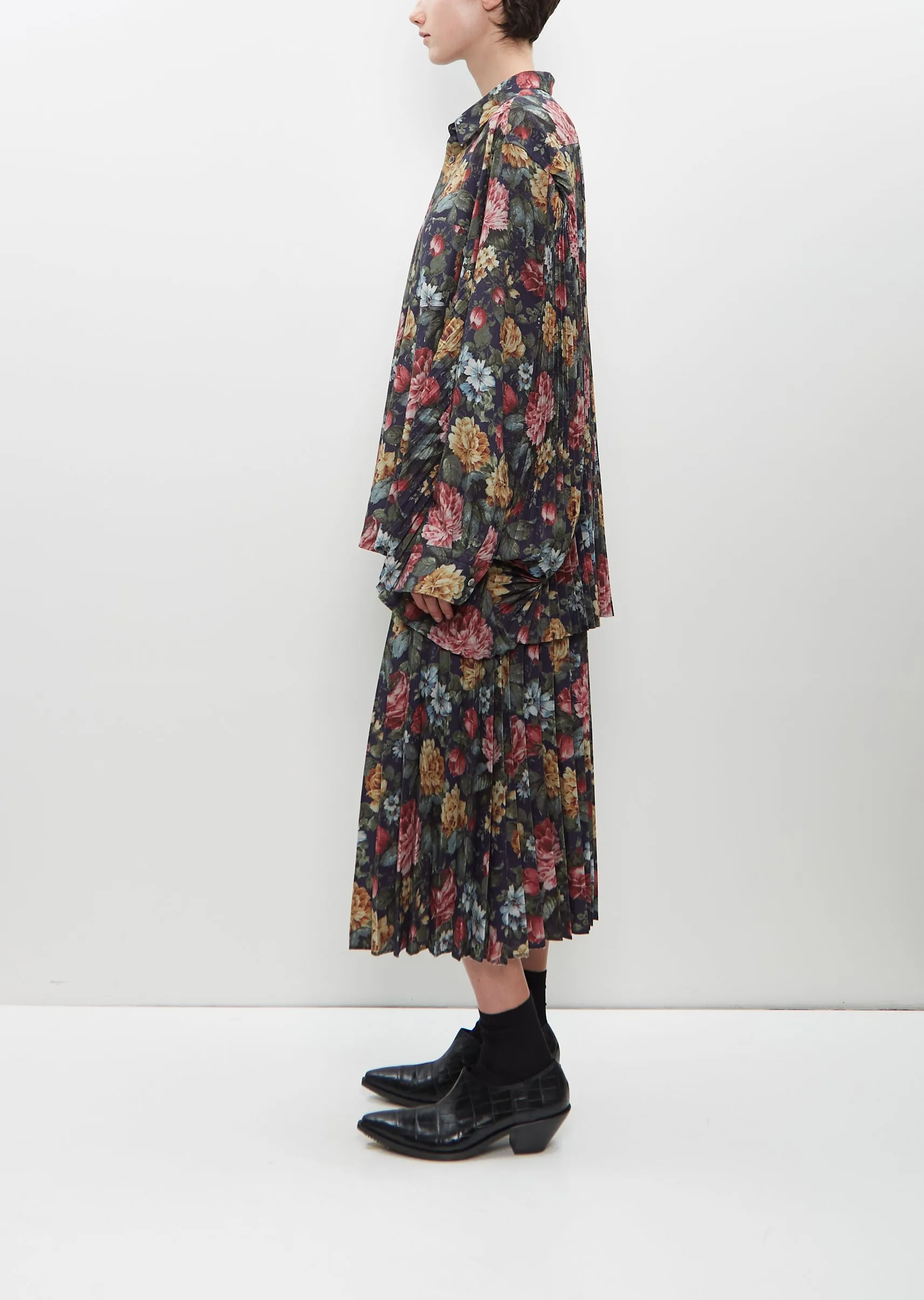Printed Pleated Skirt sold by La Garconne product image thumbnail 2