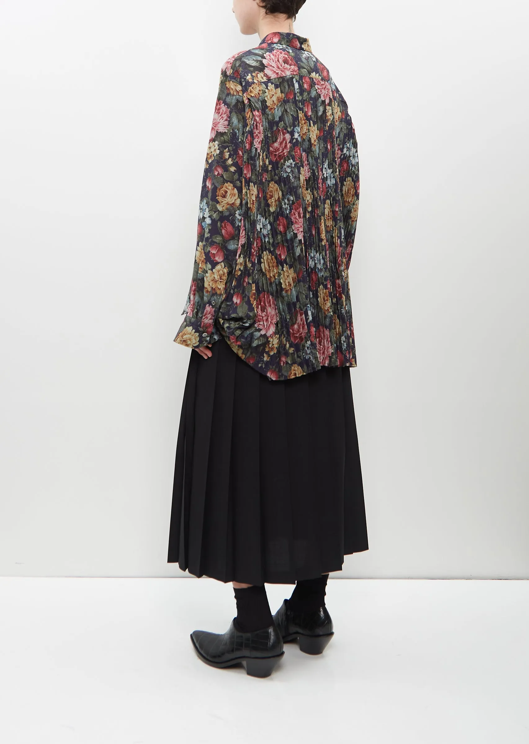 Pleated Straight Skirt sold by La Garconne product image thumbnail 3