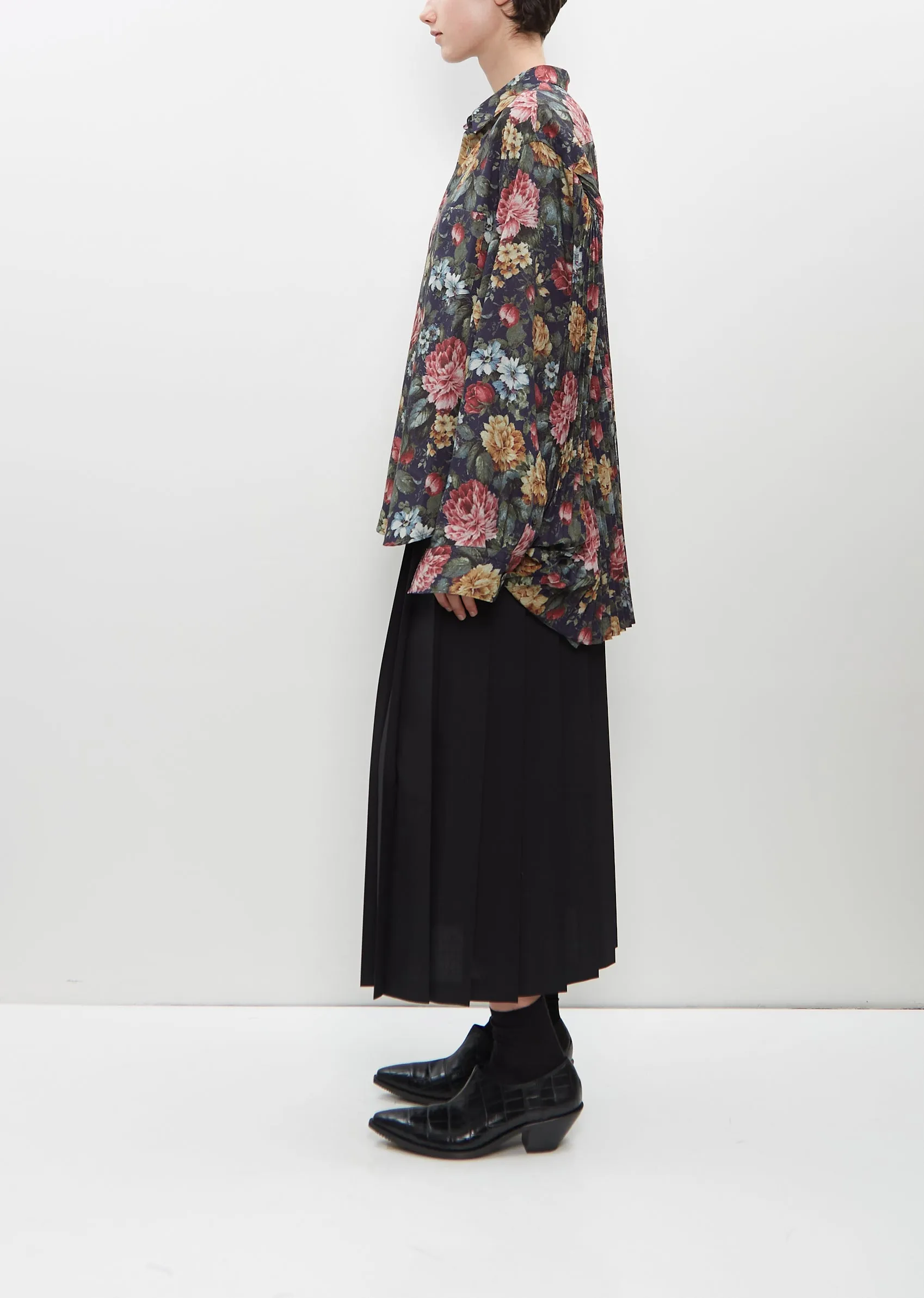 Pleated Straight Skirt sold by La Garconne product image thumbnail 2