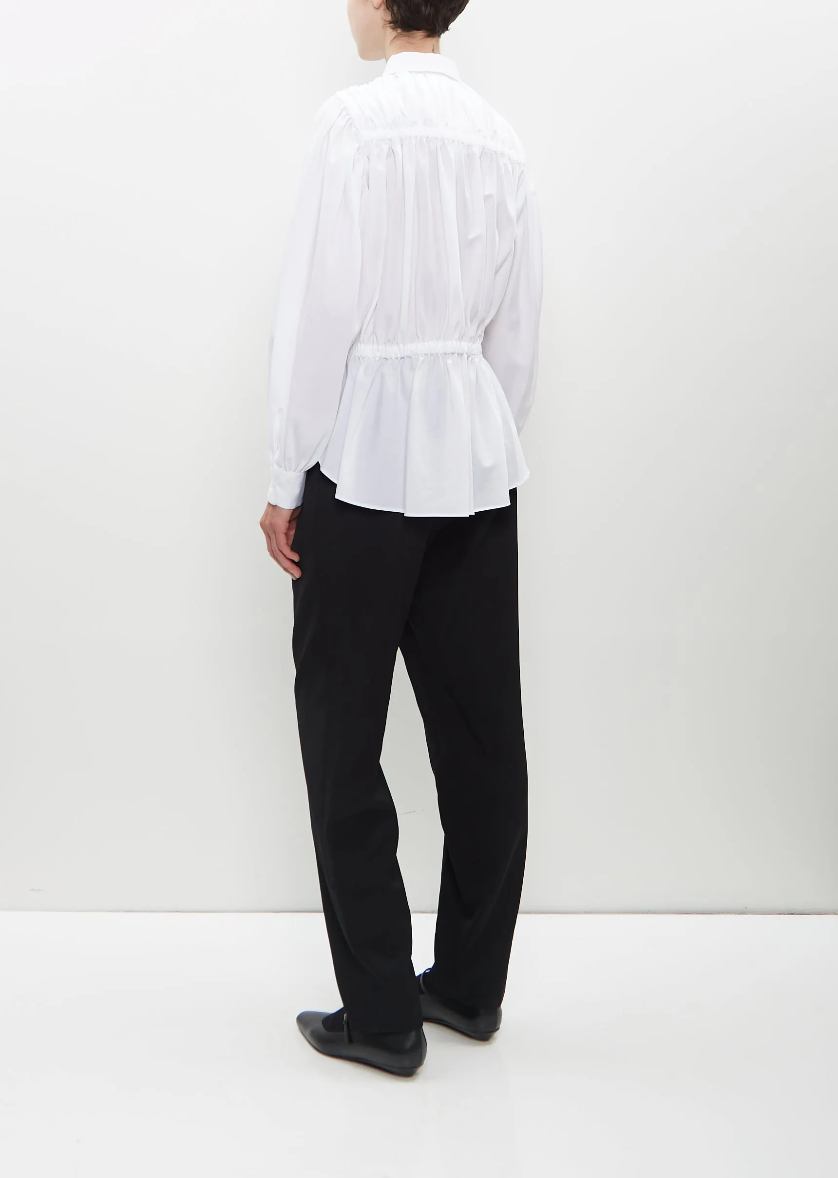 Pleated Button Blouse sold by La Garconne product image thumbnail 3