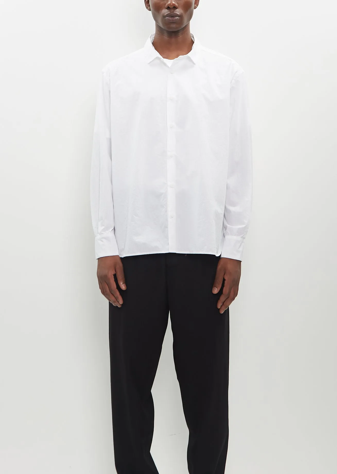 Farmer Shirt — White sold by La Garconne