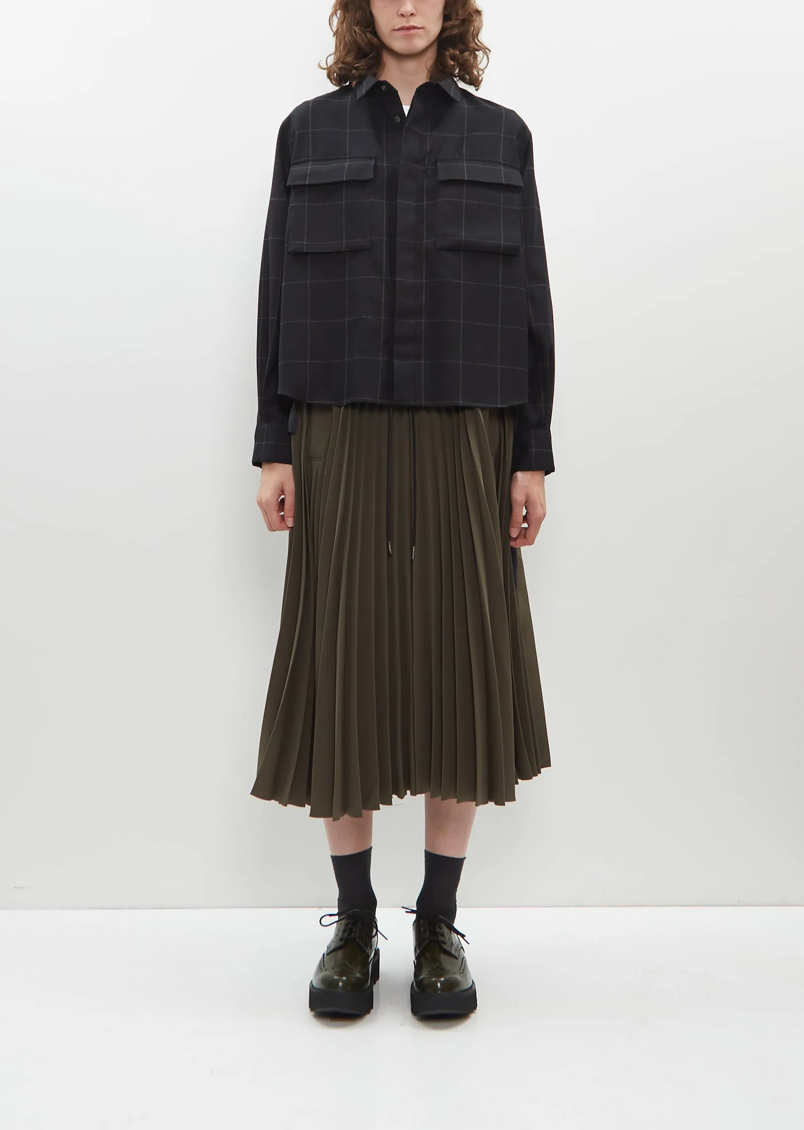 Windowpane Shirt sold by La Garconne product image thumbnail 4