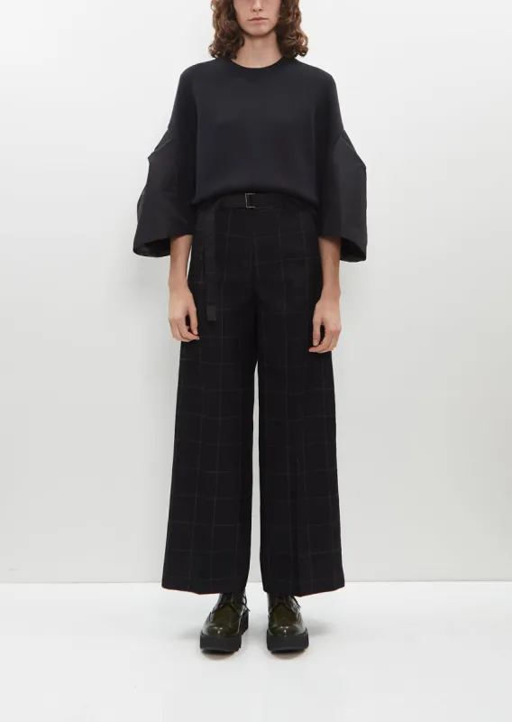 Windowpane Pants sold by La Garconne