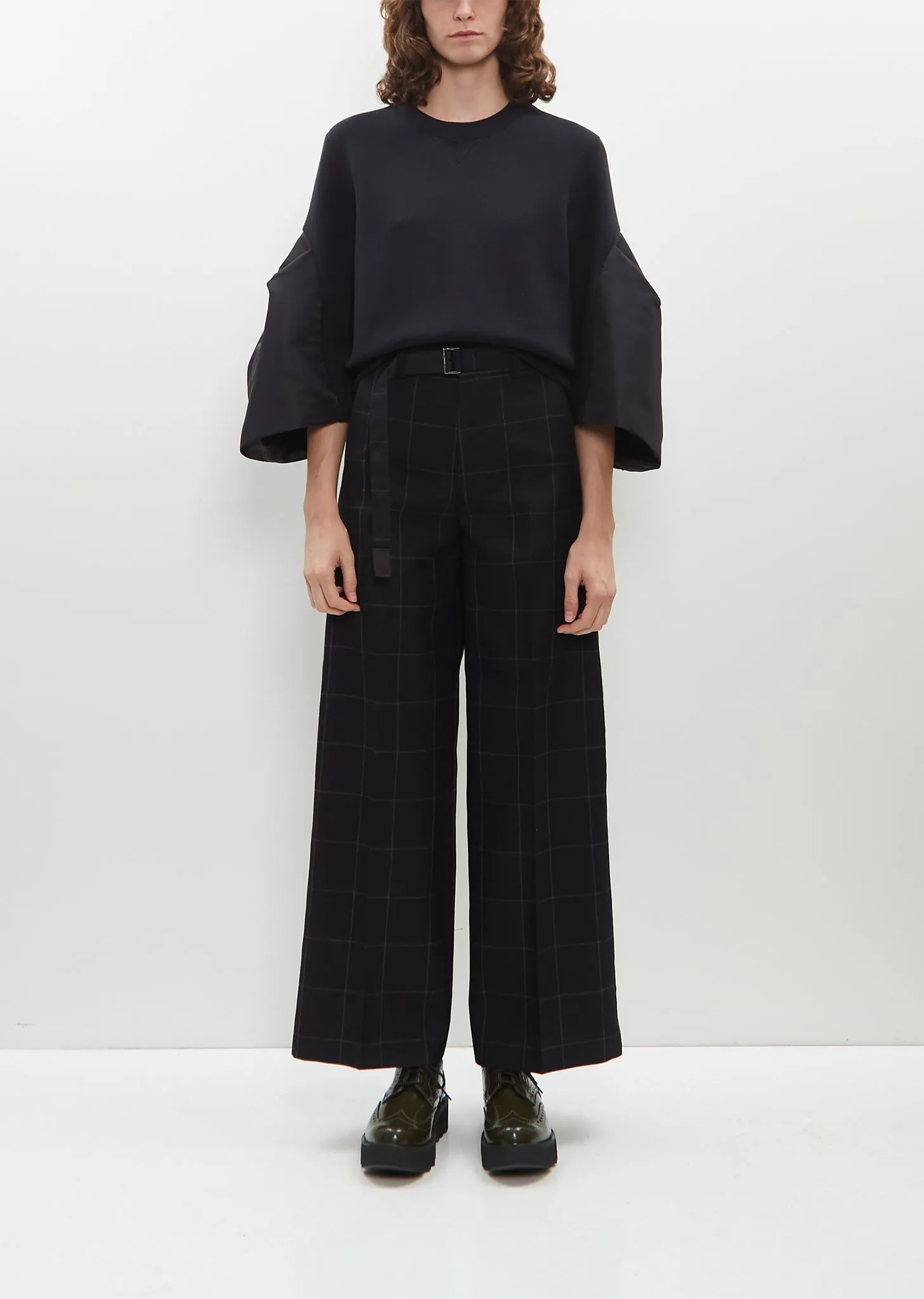 Windowpane Pants sold by La Garconne