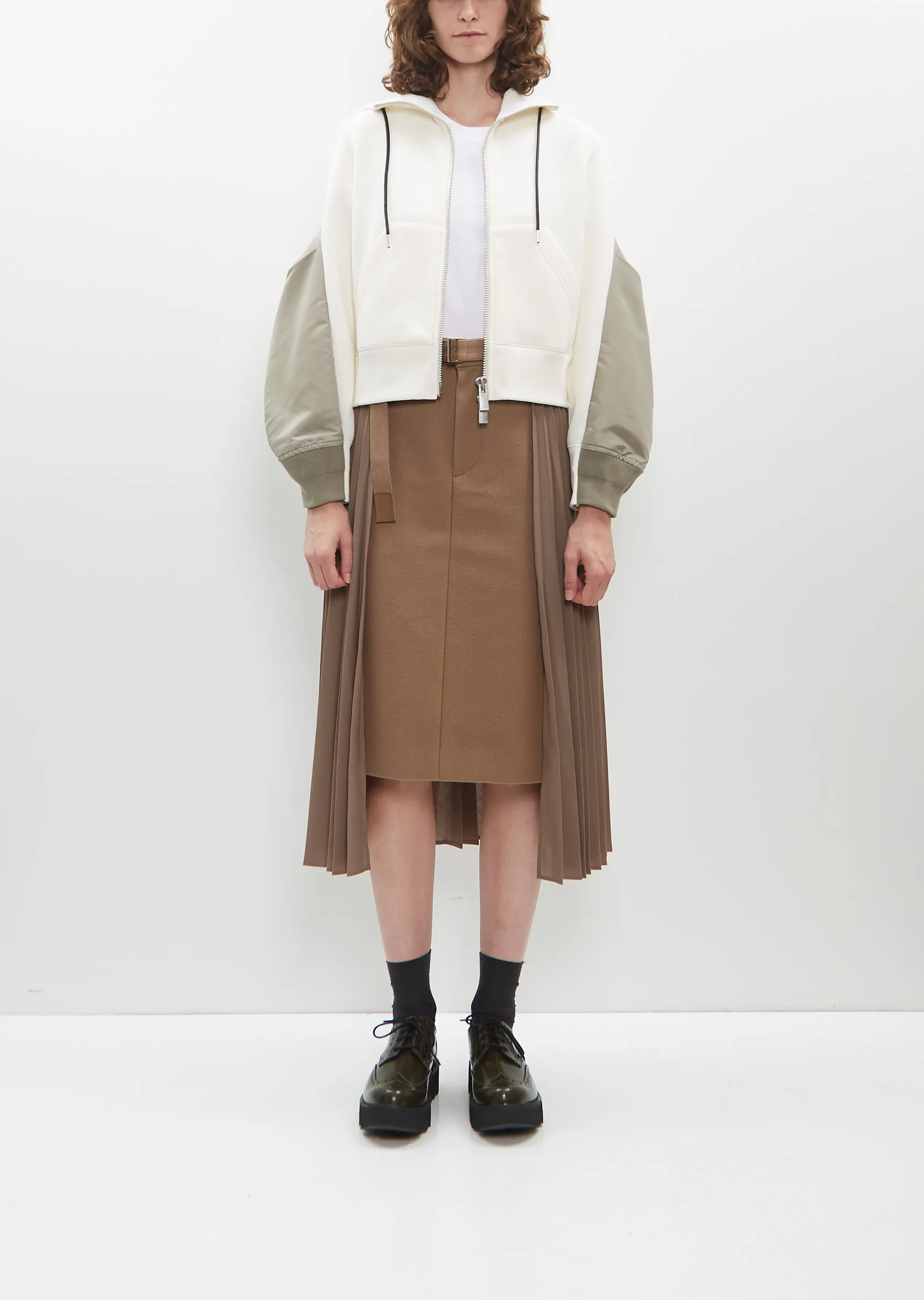 Nylon Twill x Sponge Sweat Hoodie sold by La Garconne product image thumbnail 4