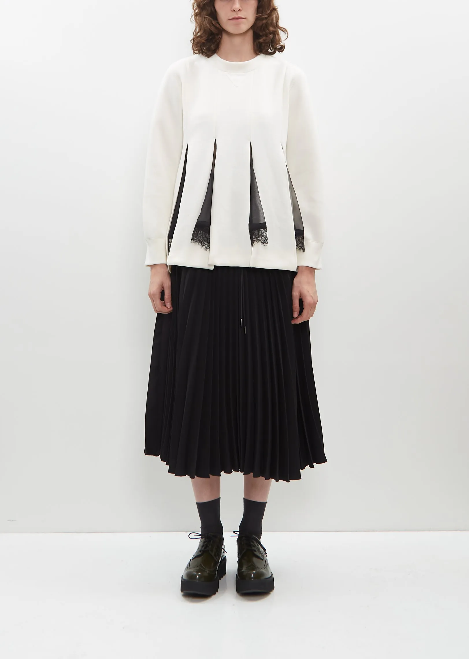 Chiffon Mix Sponge Sweat Pullover sold by La Garconne product image thumbnail 4