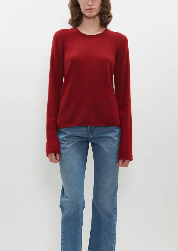 Yoke Crew — Red Melange sold by La Garconne