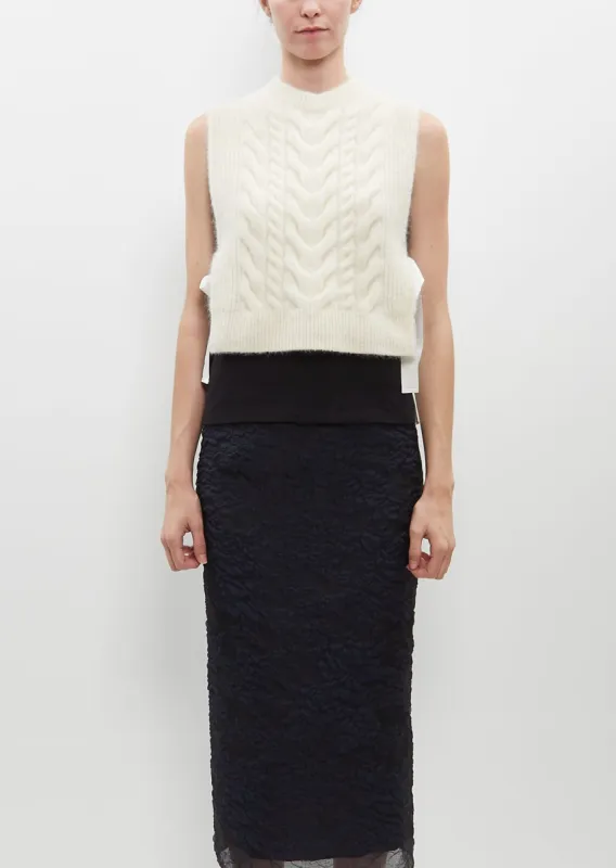 Aly Vest — Ecru sold by La Garconne