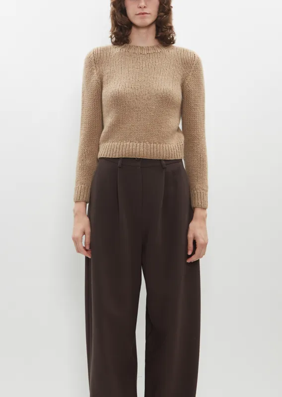 Giny Cashmere Sweater — Camel sold by La Garconne