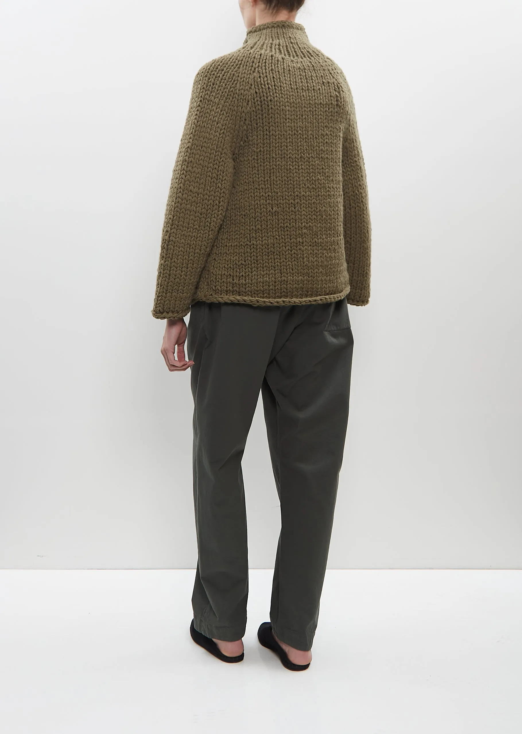 Wool Cardigan — Khaki sold by La Garconne product image thumbnail 3